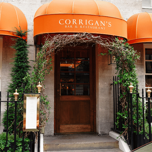 Exterior shot of Corrigan's Mayfair