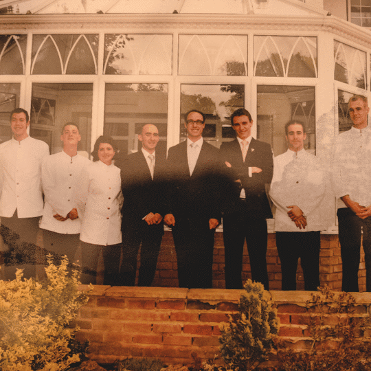 Image of chefs standing outside