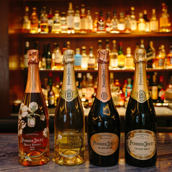 Bottles of champagne on a table at Corrigan's Mayfair