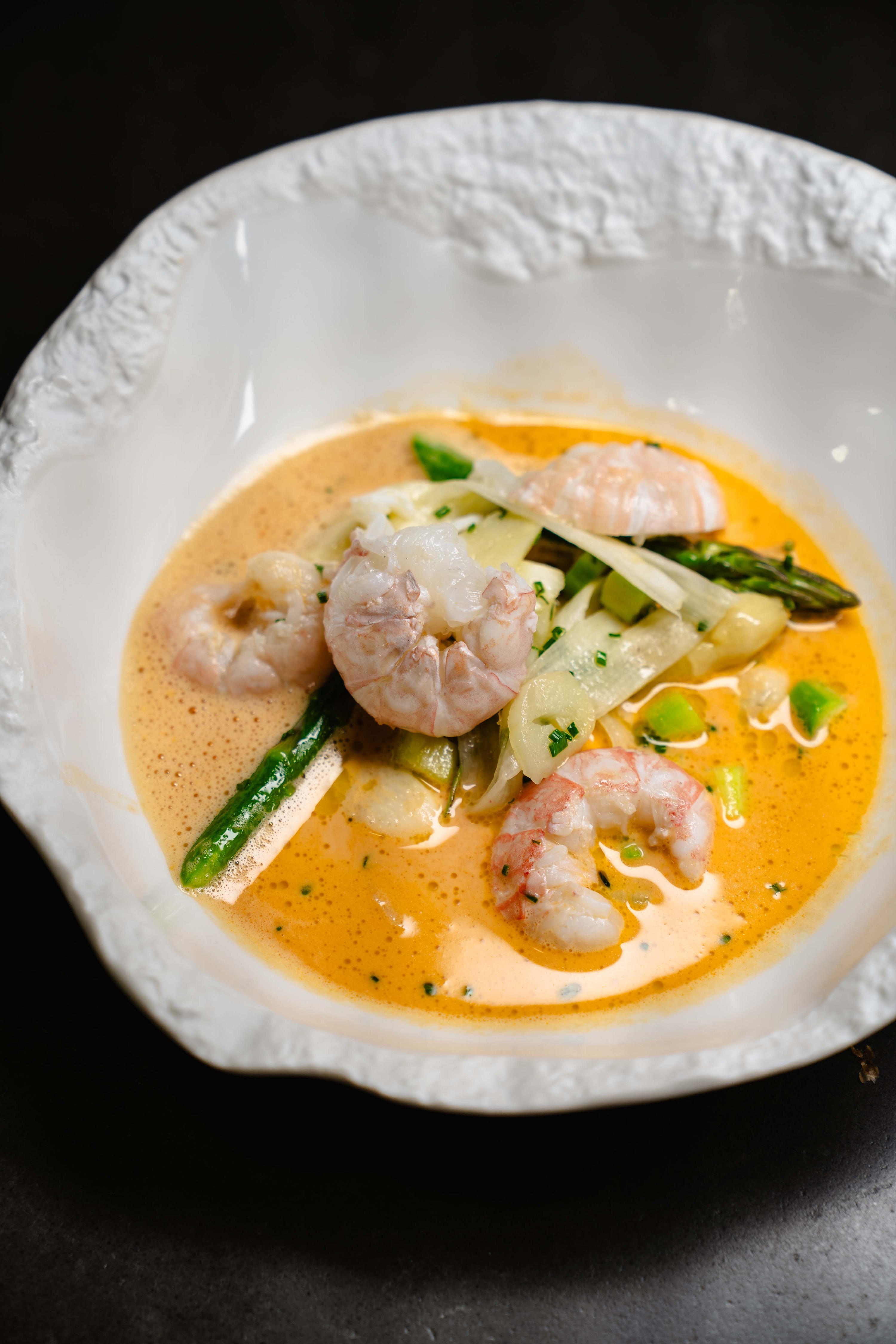 Scottish Langoustine with Chickpea Puree