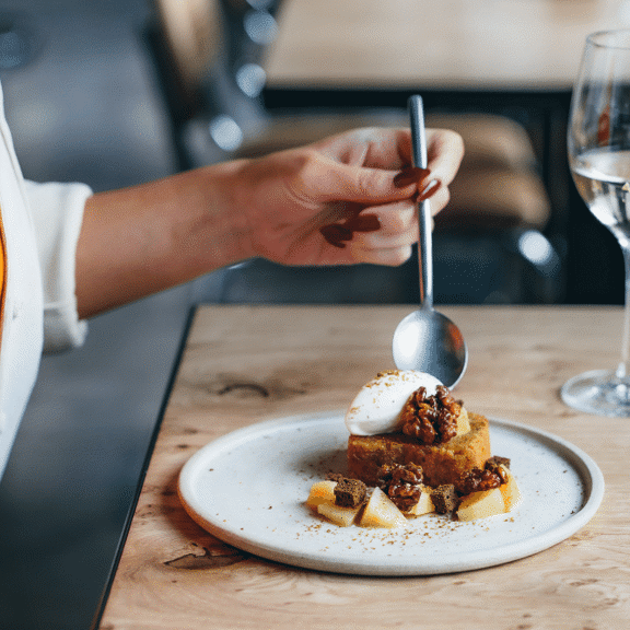 Food at Daffodil Mulligan restaurant in Shoreditch, London