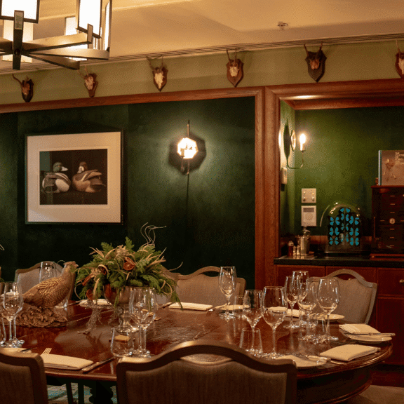 Private dining table at Corrigan's Mayfair