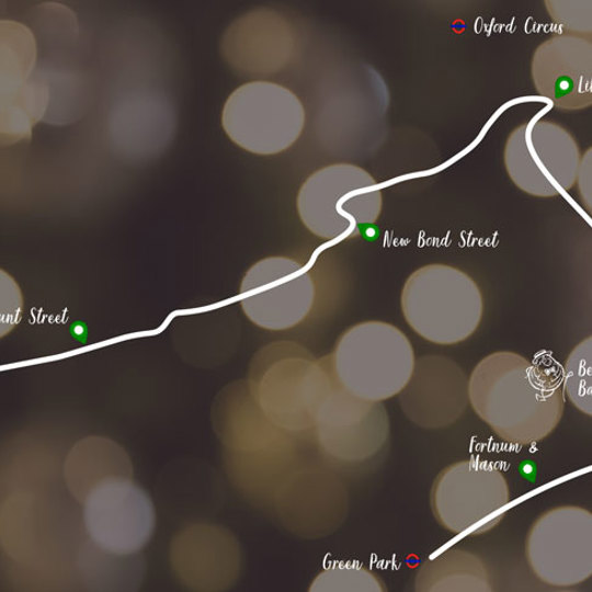 Christmas shopping in London map